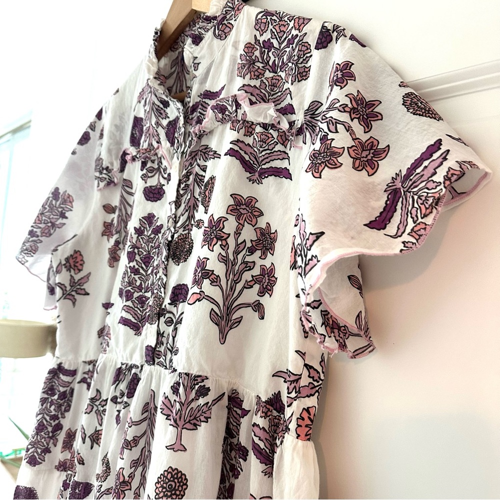 Ro’s Garden Blockprint Floral Dress - Picture 6 of 10